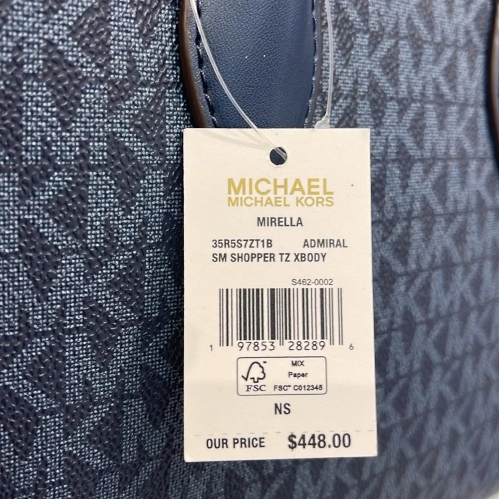 Michael Kors Mirella Small Signature Logo Crossbody Bag
Admiral 
NWT - Picture 16 of 16